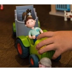 HABA Little Friends Tractor and Trailer - 2 Piece Farm Play Set with Movable Hatch -Vehicles & Remote Control Sales unnamed file 6022