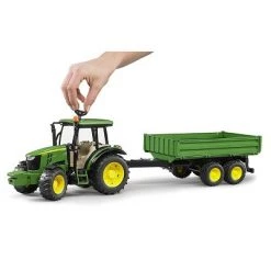 Bruder John Deere 5115M Tractor with Trailer