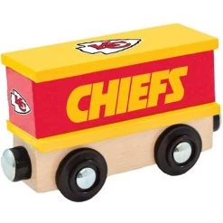 MasterPieces Wood Train Box Car - NFL Kansas City Chiefs - Officially Licensed Toddler & Kids Toy