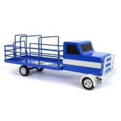 Little Buster Toys 1/16th Metal Blue Cattle Truck with Black Wheels 500224