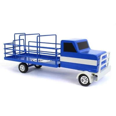 Little Buster Toys 1/16th Metal Blue Cattle Truck with Black Wheels 500224 1 Little Buster Toys 1/16th Metal Blue Cattle Truck with Black Wheels 500224