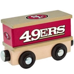 MasterPieces Wood Train Box Car - NFL San Francisco 49ers - Officially Licensed Toddler & Kids Toy