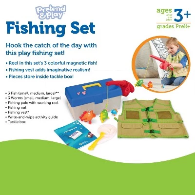Learning Resources Pretend and Play Fishing Set, 11 Pieces, Ages 3+ 4 Learning Resources Pretend and Play Fishing Set, 11 Pieces, Ages 3+ - Image 4