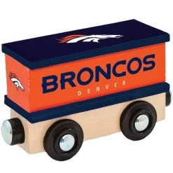 MasterPieces Wood Train Box Car - NFL Denver Broncos - Officially Licensed Toddler & Kids Toy