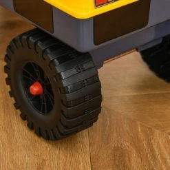 Qaba No Power Construction Ride On Toy Construction Truck, Multi-functional Excavator Digger with Workable Digging Bucket, Pulling Construction Cart Tractor for Pretend Play, Yellow -Vehicles & Remote Control Sales unnamed file 6790
