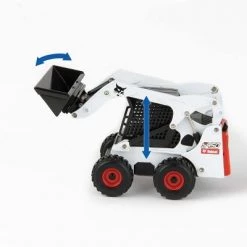 ERTL 1/32 Big Roads Peterbilt 579 with Lowboy Trailer and 2 Die-Cast Bobcat S450 Skidloaders 47368