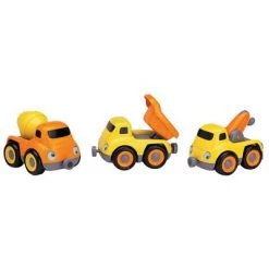 Small World Toys Emergency & Construction Truck Tailgate Trio Sets