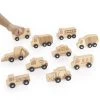Guidecraft Mini Wooden Vehicles - Set of 10