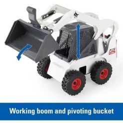 Tomy 1/16 Big Farm Bobcat S450 Skid Steer Set with Accessories 47259