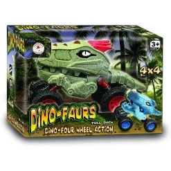Aeromax Aeromax Dino-Faur Pull Back Dinosaur Truck | Green