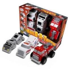 Popular Playthings Magnetic Build-a-Truck Rescue
