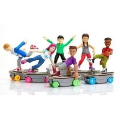 #Boneless Super-Charged Mini Toy Stunt Skateboard with Poseable Skater - Mia -Vehicles & Remote Control Sales unnamed file 7003