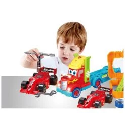 Insten Build Your Own Race Car with Carrier Truck Tool Box, Take-A-Part Toy With Lights & Sounds -Vehicles & Remote Control Sales unnamed file 7017