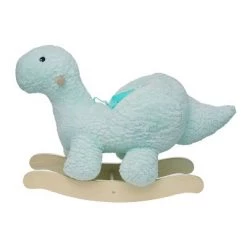 The Manhattan Toy Company Manhattan Toy Rock 'n Roary Plush Dinosaur Rocking Toy with Adjustable Seat Belt & Wooden Rockers