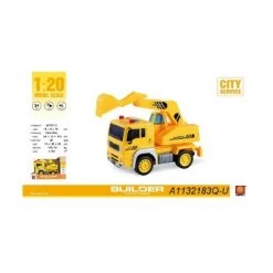 Northlight 9.25" Construction 1:20 Scale Toy Excavator Truck with Sound and Light