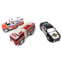 Insten 2 Piece Emergency Vehicle Toy Playset For Kids, Fire Truck, Police Car, Ambulance, 7in -Vehicles & Remote Control Sales unnamed file 7251
