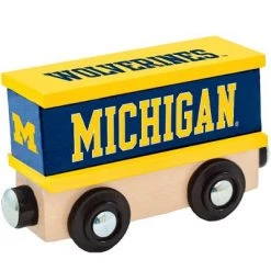 MasterPieces Wood Train Box Car - NCAA Michigan Wolverines - Officially Licensed Toddler & Kids Toy