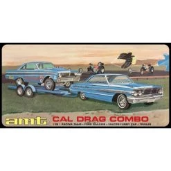 Polar Lights Cal Drag Combo 1964 Galaxi AWB Falcon and Trailer Model Kit