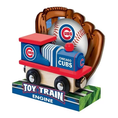 MasterPieces Wood Train Engine - MLB Chicago Cubs - Officially Licensed Toddler & Kids Toy 2 MasterPieces Wood Train Engine - MLB Chicago Cubs - Officially Licensed Toddler & Kids Toy - Image 2