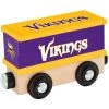 MasterPieces Wood Train Box Car - NFL Minnesota Vikings - Officially Licensed Toddler & Kids Toy