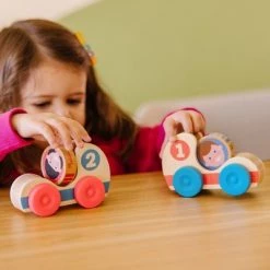 Melissa & Doug Melissa & Doug GO Tots Wooden Race Cars (2 Cars, 2 Disks)