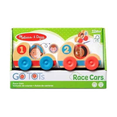 Melissa & Doug Melissa & Doug GO Tots Wooden Race Cars (2 Cars, 2 Disks) 2 Melissa & Doug Melissa & Doug GO Tots Wooden Race Cars (2 Cars, 2 Disks) - Image 2