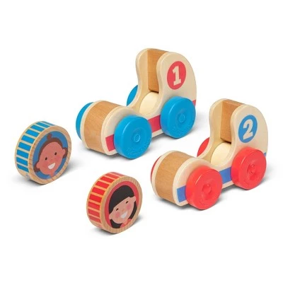 Melissa & Doug Melissa & Doug GO Tots Wooden Race Cars (2 Cars, 2 Disks) 3 Melissa & Doug Melissa & Doug GO Tots Wooden Race Cars (2 Cars, 2 Disks) - Image 3