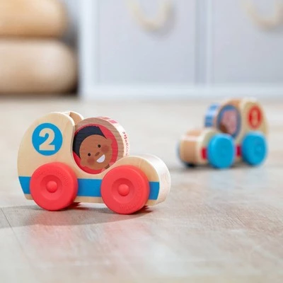 Melissa & Doug Melissa & Doug GO Tots Wooden Race Cars (2 Cars, 2 Disks) 8 Melissa & Doug Melissa & Doug GO Tots Wooden Race Cars (2 Cars, 2 Disks) - Image 8