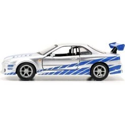 Jada Toys Fast and Furious 1:32 Brians Nissan Skyline GT-R R34 Diecast Car
