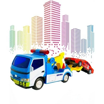Big Daddy Police Wrecker Truck and Toy Car Combo Set Tow Truck Toy Includes A Tire Plate for Safe Towing 1 Big Daddy Police Wrecker Truck and Toy Car Combo Set Tow Truck Toy Includes A Tire Plate for Safe Towing