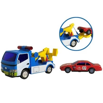 Big Daddy Police Wrecker Truck and Toy Car Combo Set Tow Truck Toy Includes A Tire Plate for Safe Towing 3 Big Daddy Police Wrecker Truck and Toy Car Combo Set Tow Truck Toy Includes A Tire Plate for Safe Towing - Image 3