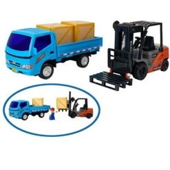 Big Daddy Forklift and Toy Truck Combo Set