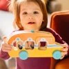 Melissa & Doug Melissa & Doug GO Tots Wooden Roll & Ride Bus with 3 Disks