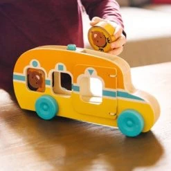 Melissa & Doug Melissa & Doug GO Tots Wooden Roll & Ride Bus with 3 Disks -Vehicles & Remote Control Sales unnamed file 7740