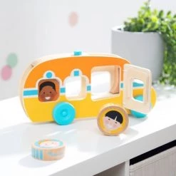 Melissa & Doug Melissa & Doug GO Tots Wooden Roll & Ride Bus with 3 Disks -Vehicles & Remote Control Sales unnamed file 7741