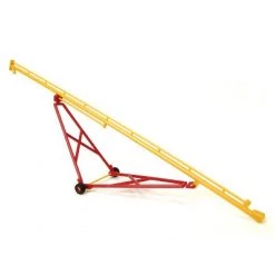 Standi Toys 1/64 Red and Yellow Standi Toys Plastic Grain Auger (80 Feet to Scale) ST125