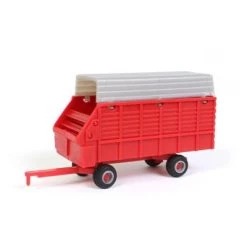 Standi Toys 1/64 Plastic Red & Silver Single Axle Forage Wagon ST161