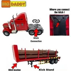 Big Daddy Big Rig Heavy Duty Tractor Trailer Transport Series Lumber Truck Tractor Trailer -Vehicles & Remote Control Sales unnamed file 7797