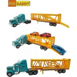Big Daddy Heavy Duty Tractor Trailer Race Car Transport Toy Truck with 3 Cars -Vehicles & Remote Control Sales unnamed file 7801