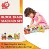 Leo & Friends Block Train Stacking Set