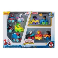 Spidey and His Amazing Friends Amazing Mini Vehicles - 10pk