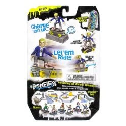 #Boneless Super-Charged Mini Toy Stunt Skateboard with Poseable Skater - Ryan