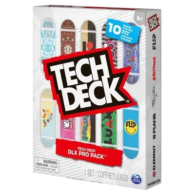 Tech Deck DLX Pro 10-Pack of Collectible Fingerboards, For Skate Lovers Age 6 and up 4 Tech Deck DLX Pro 10-Pack of Collectible Fingerboards, For Skate Lovers Age 6 and up - Image 4