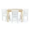 5pc Journey Toddler Table and 4 Chairs Set - Humble Crew Wood/white