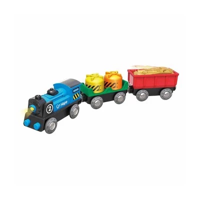 Hape Kids Toddler Wooden Magnetic Battery Powered Rolling Stock Cargo Railway Train Engine Toy Kit Set 2 Hape Kids Toddler Wooden Magnetic Battery Powered Rolling Stock Cargo Railway Train Engine Toy Kit Set - Image 2
