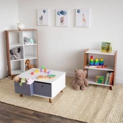 Morgan Mid-Century Kids' Activity Table with Fabric Storage Bins White/Gray - Humble Crew 7 Morgan Mid-Century Kids' Activity Table with Fabric Storage Bins White/Gray - Humble Crew -Vehicles & Remote Control Sales unnamed file 8416