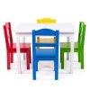 5pc Summit Kids' Wood Table and 4 Chair Set White - Humble Crew