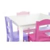 5pc Forever Kids' Wood Table and 4 Chair Set White - Humble Crew