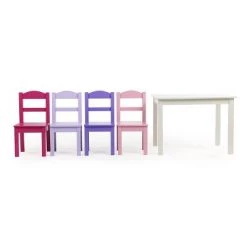 5pc Forever Kids' Wood Table and 4 Chair Set White - Humble Crew -Vehicles & Remote Control Sales unnamed file 8429