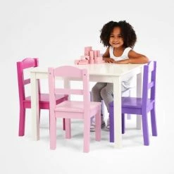 5pc Forever Kids' Wood Table and 4 Chair Set White - Humble Crew -Vehicles & Remote Control Sales unnamed file 8430